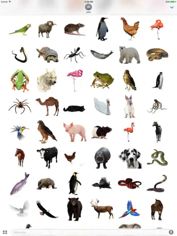 Скриншоты Animals Stickers Pro iPad 