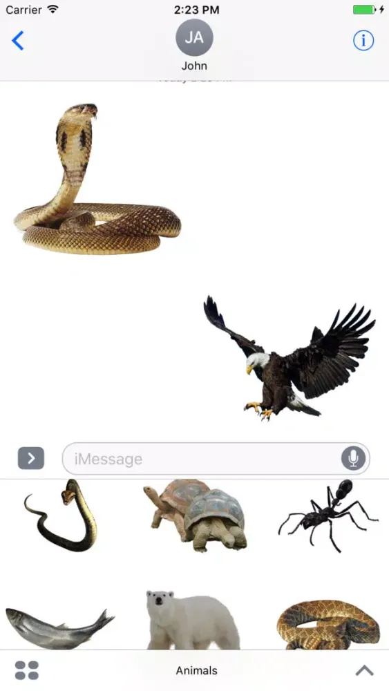 Скриншоты Animals Stickers Pro