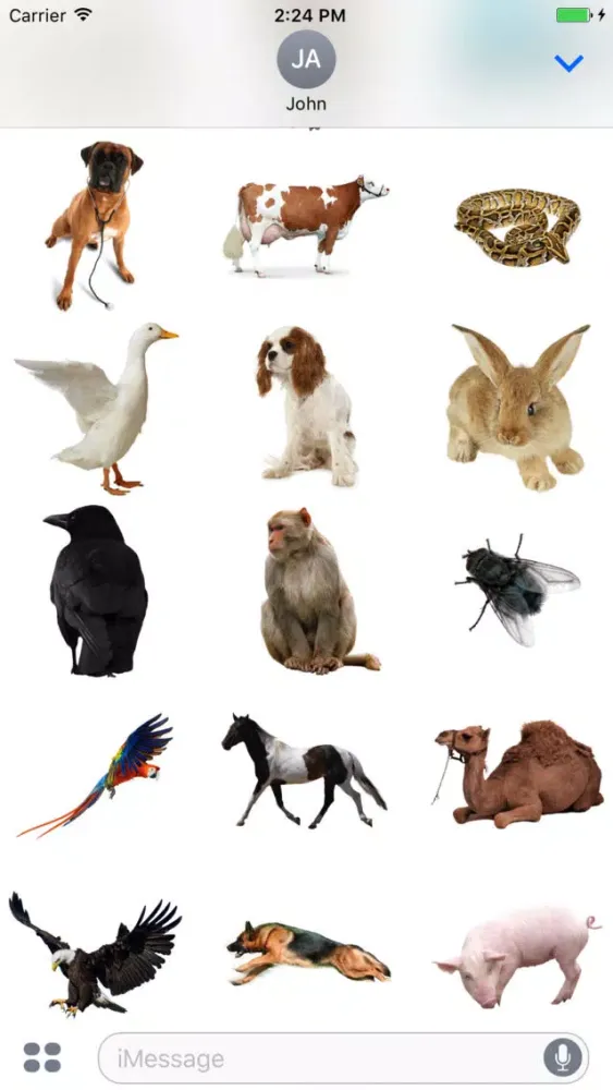 Скриншоты Animals Stickers Pro