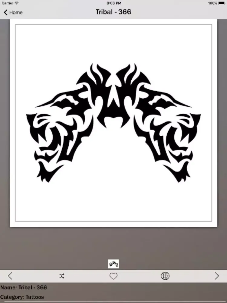 ภาพหน้าจอของ Tribal Tattoo Info! iPad 