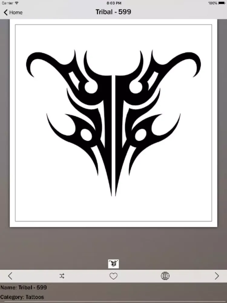 ภาพหน้าจอของ Tribal Tattoo Info! iPad 
