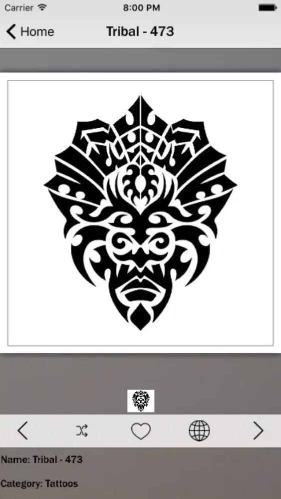ภาพหน้าจอของ Tribal Tattoo Info!