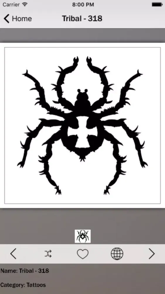 ภาพหน้าจอของ Tribal Tattoo Info!