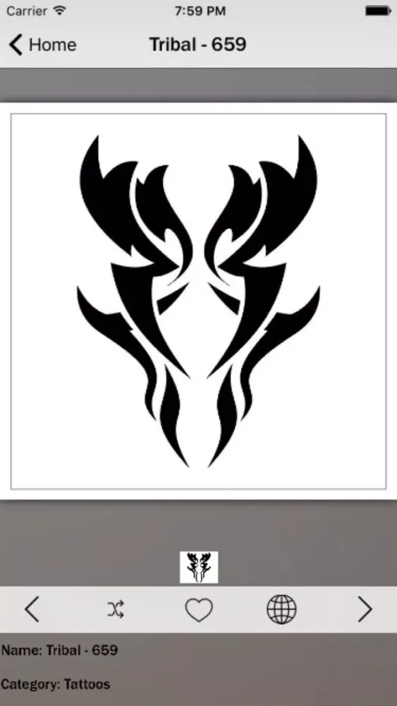 ภาพหน้าจอของ Tribal Tattoo Info!