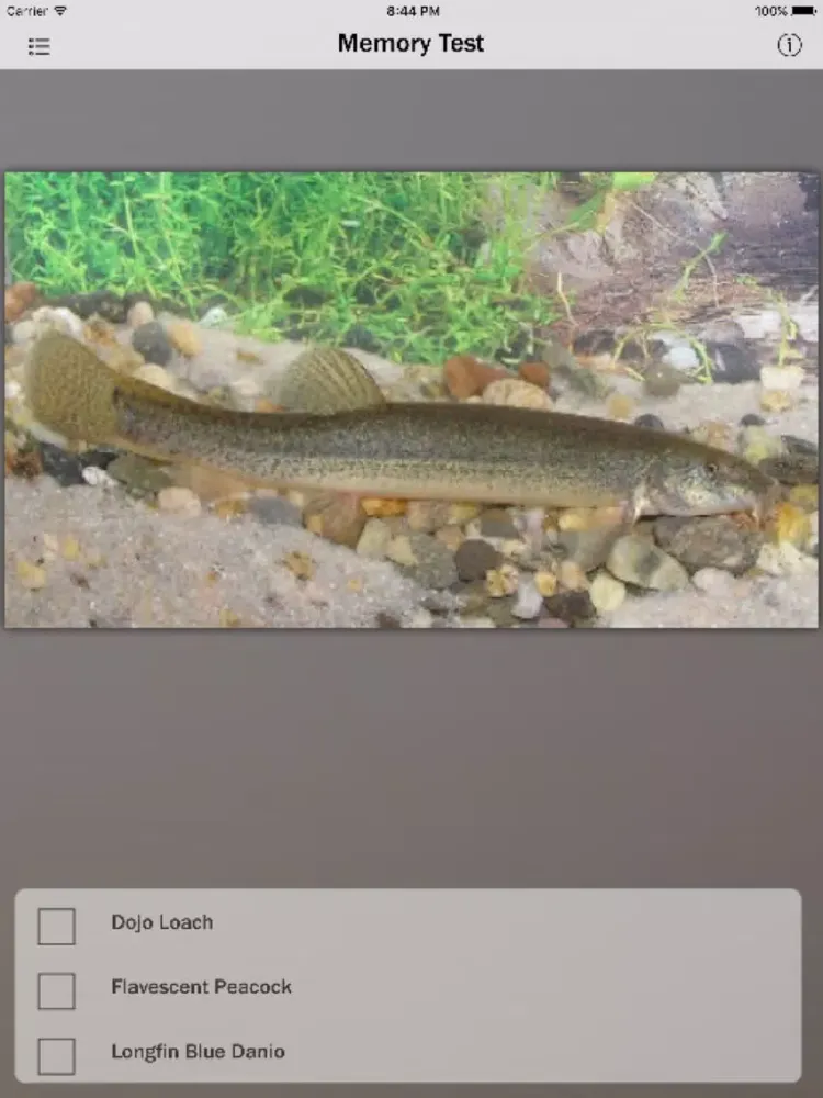 Fish Fresh Water Info iPad  स्क्रीनशॉट