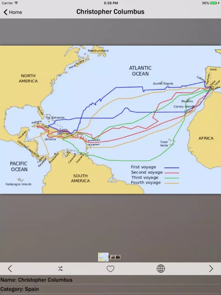 Capturas de pantalla de Famous Explorers Info! iPad 