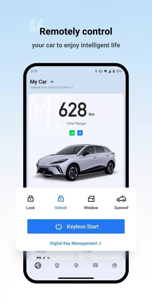 Captures d'écran de MG iSMART IL