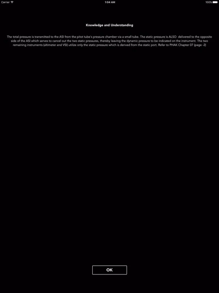 تصاویر Aeronautical Knowledge Test iPad 