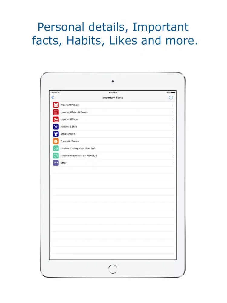 Screenshot di Just In Case iPad 