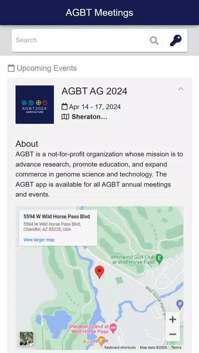 Capturas de pantalla de AGBT Meetings