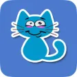 Animated Blue Cat Stickers for Messaging