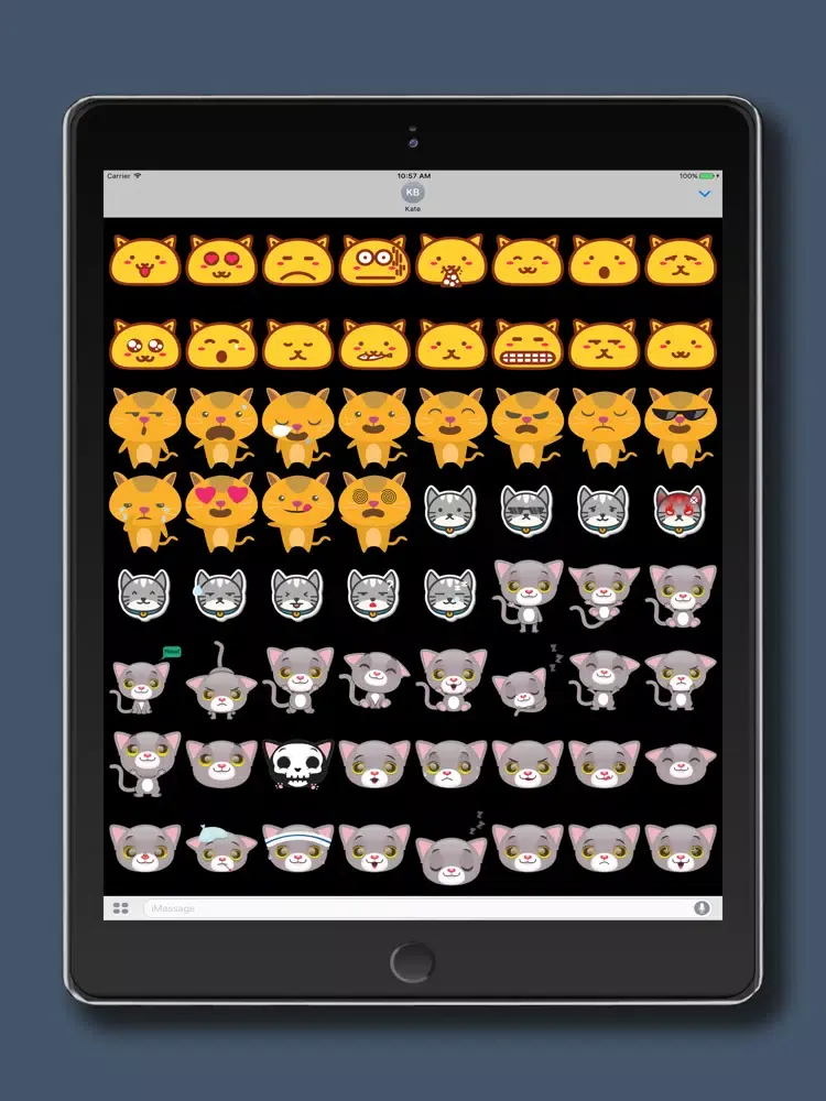 Large Animated Cat Emoji Pack iPad  स्क्रीनशॉट
