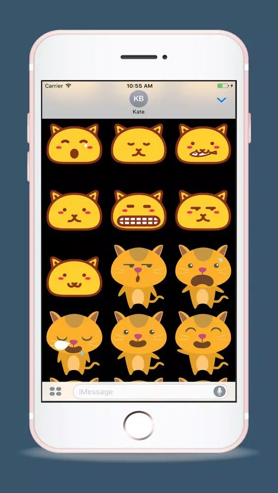 Large Animated Cat Emoji Pack स्क्रीनशॉट
