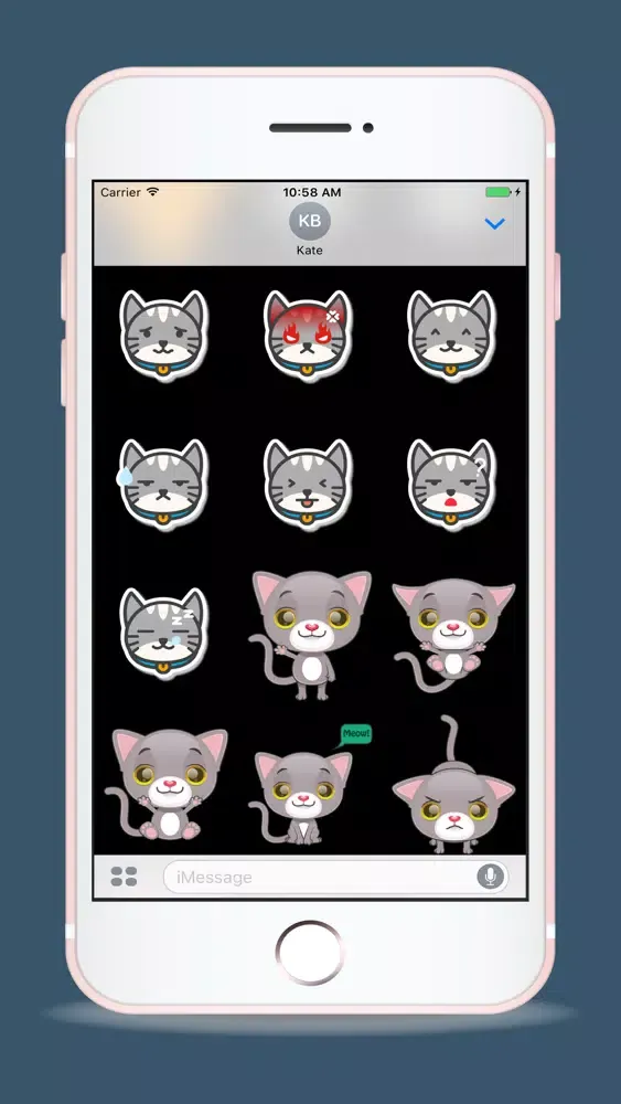 Large Animated Cat Emoji Pack स्क्रीनशॉट