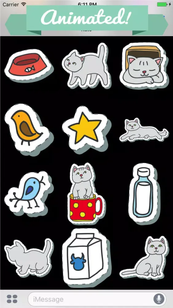 Скриншоты Animated Cat Lovers Sticker Pack