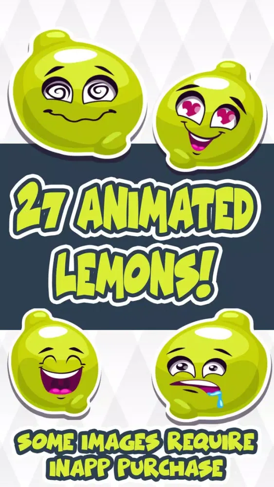 Animated Lemon Stickers for Messaging स्क्रीनशॉट