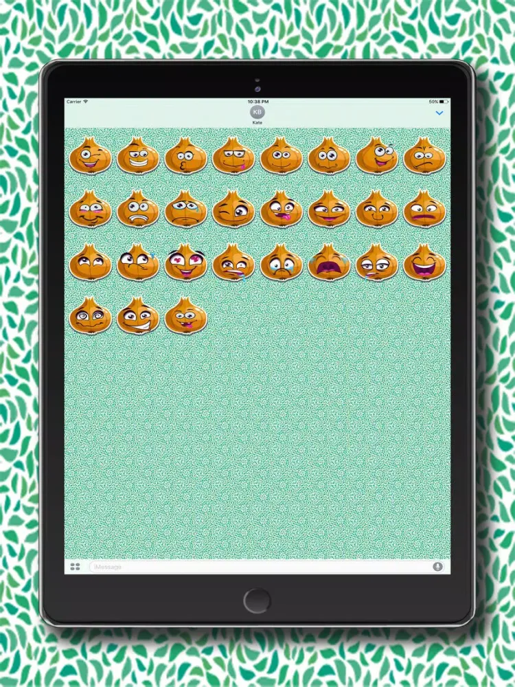 ภาพหน้าจอของ Animated Cute Onion Stickers for Messaging iPad 