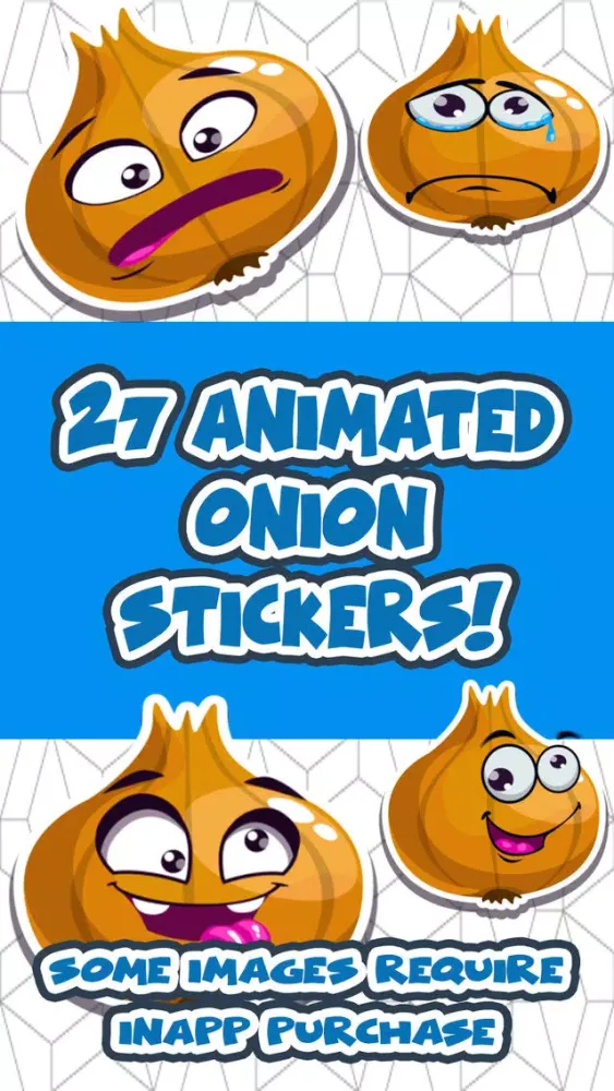 ภาพหน้าจอของ Animated Cute Onion Stickers for Messaging