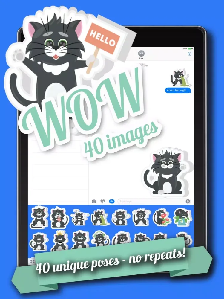 Adorable Cat Sticker Pack iPad  স্ক্রিনশট