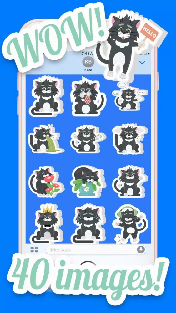 Adorable Cat Sticker Pack স্ক্রিনশট