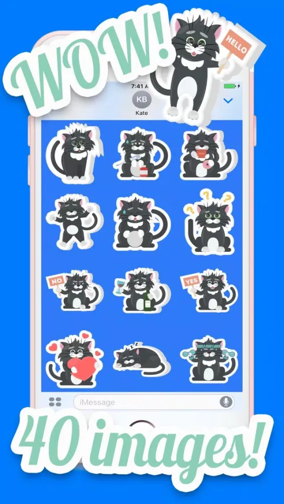 Adorable Cat Sticker Pack স্ক্রিনশট