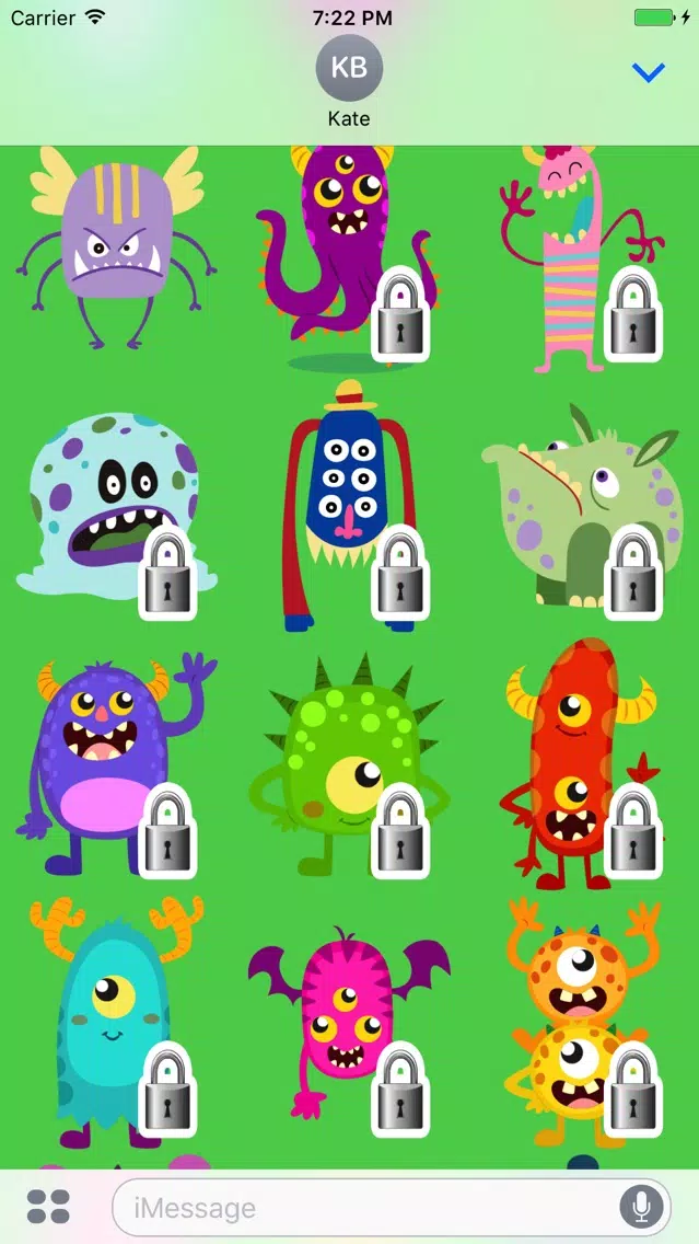 Monsters Sticker Pack Ekran Görüntüleri
