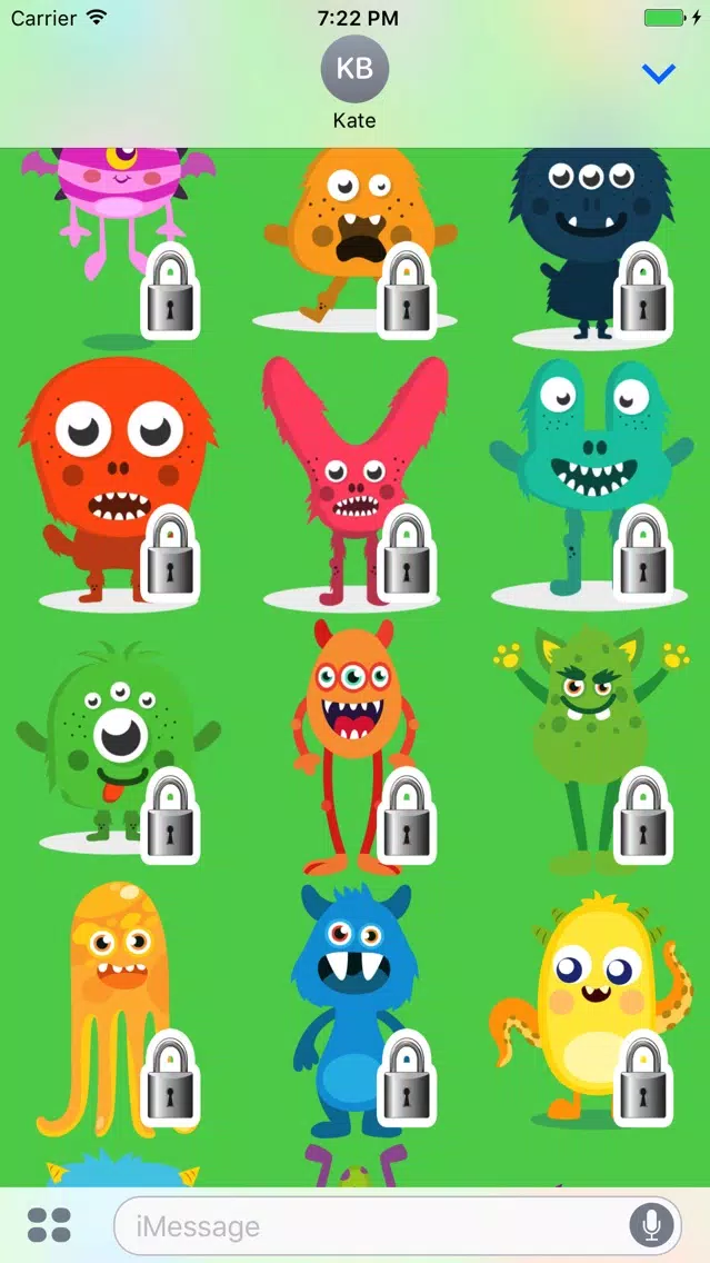 Monsters Sticker Pack Ekran Görüntüleri