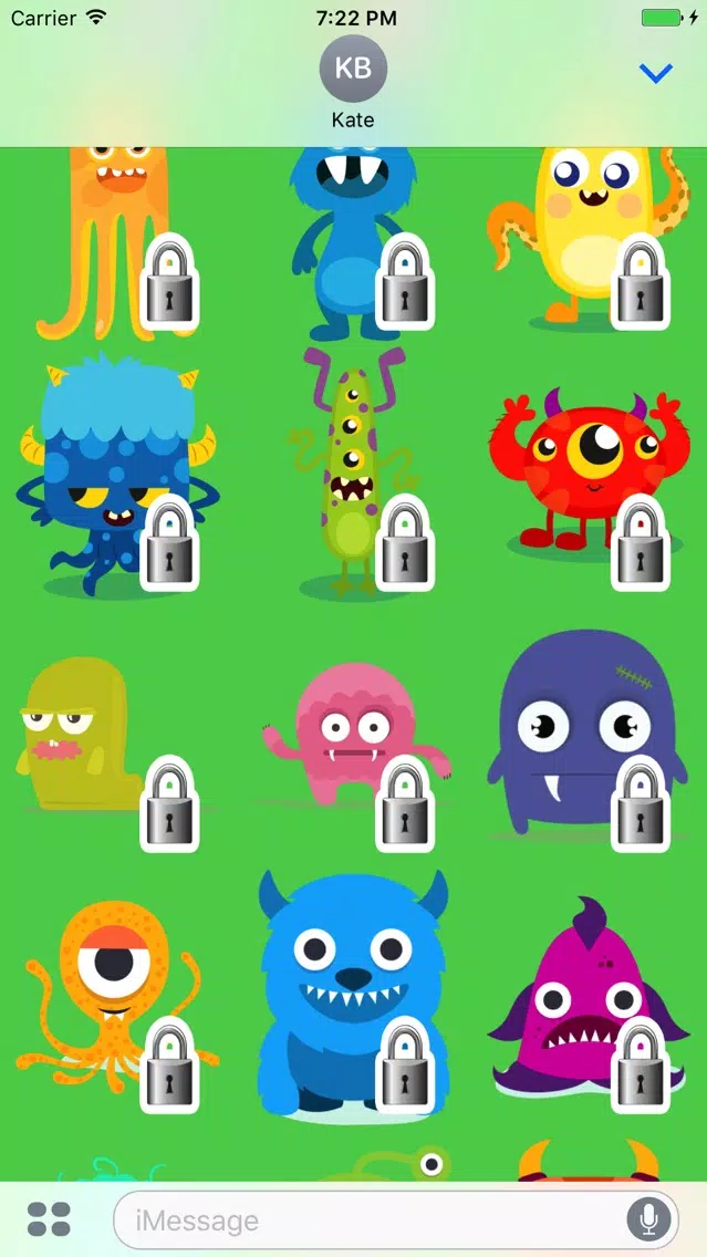 Monsters Sticker Pack Ekran Görüntüleri