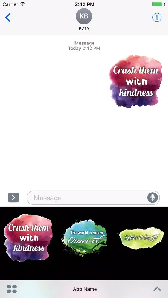 Capturas de tela do Motivational Watermark Cards