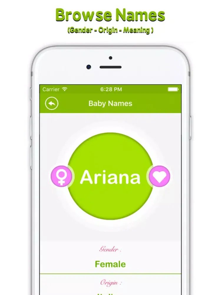 Baby Names Catalog +45000 name iPad  Screenshots
