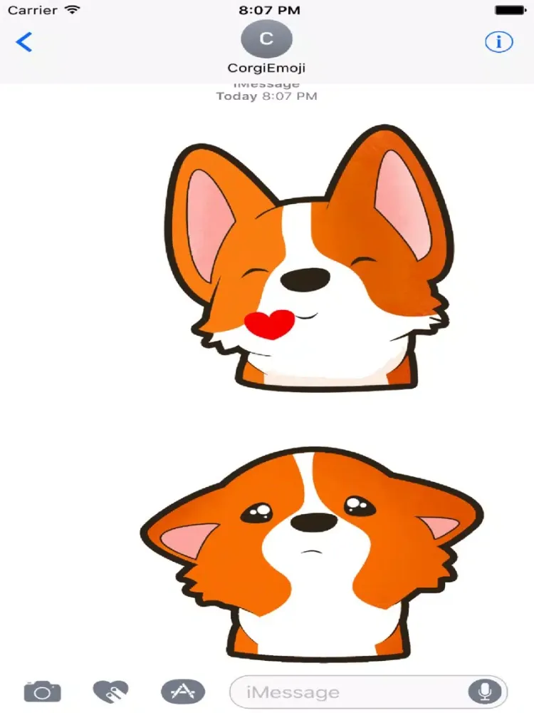 CorgiEmoji - Corgi Lovers Stickers for iMessages iPad  Ekran Görüntüleri