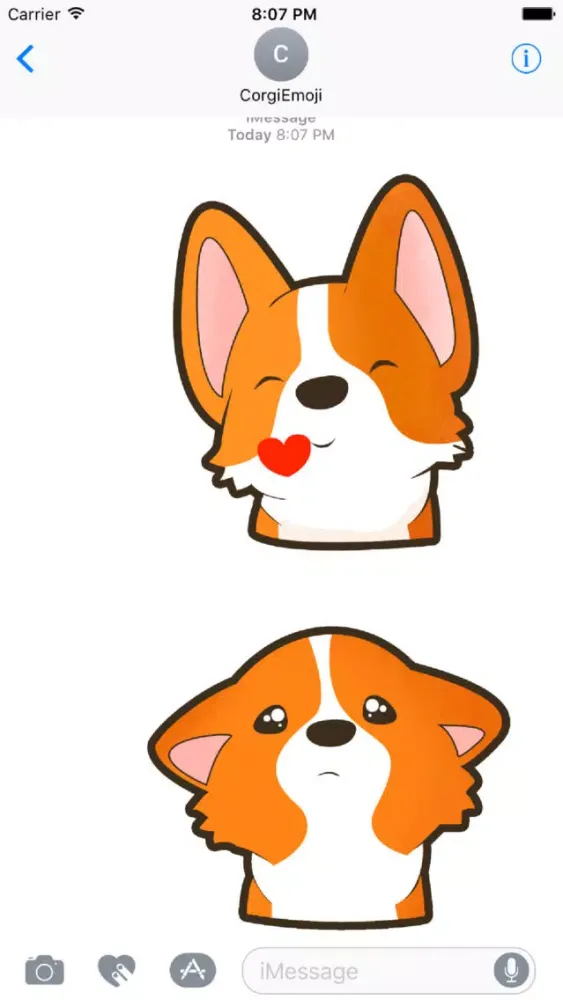 CorgiEmoji - Corgi Lovers Stickers for iMessages Ekran Görüntüleri