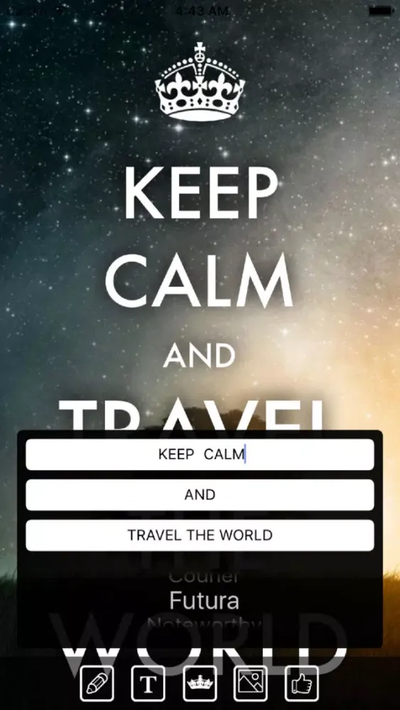 Keep Calm Maker - Wallpaper Creator スクリーンショット