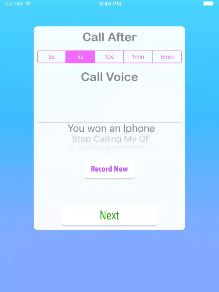 Funny Prank Call - fake phone call maker iPad  স্ক্রিনশট