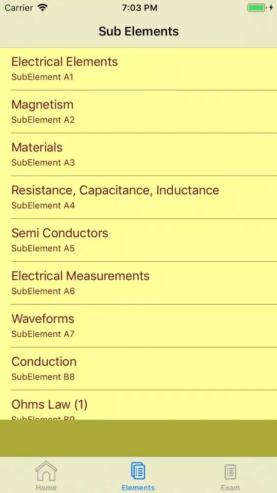 Ảnh chụp màn hình của FCC License - Element 3