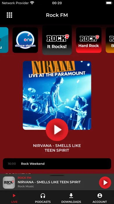 ภาพหน้าจอของ Rock FM Romania