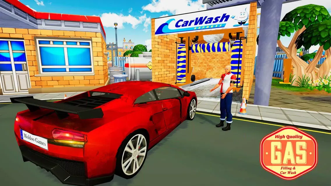 Capturas de tela do Car Wash Gas Station Parking