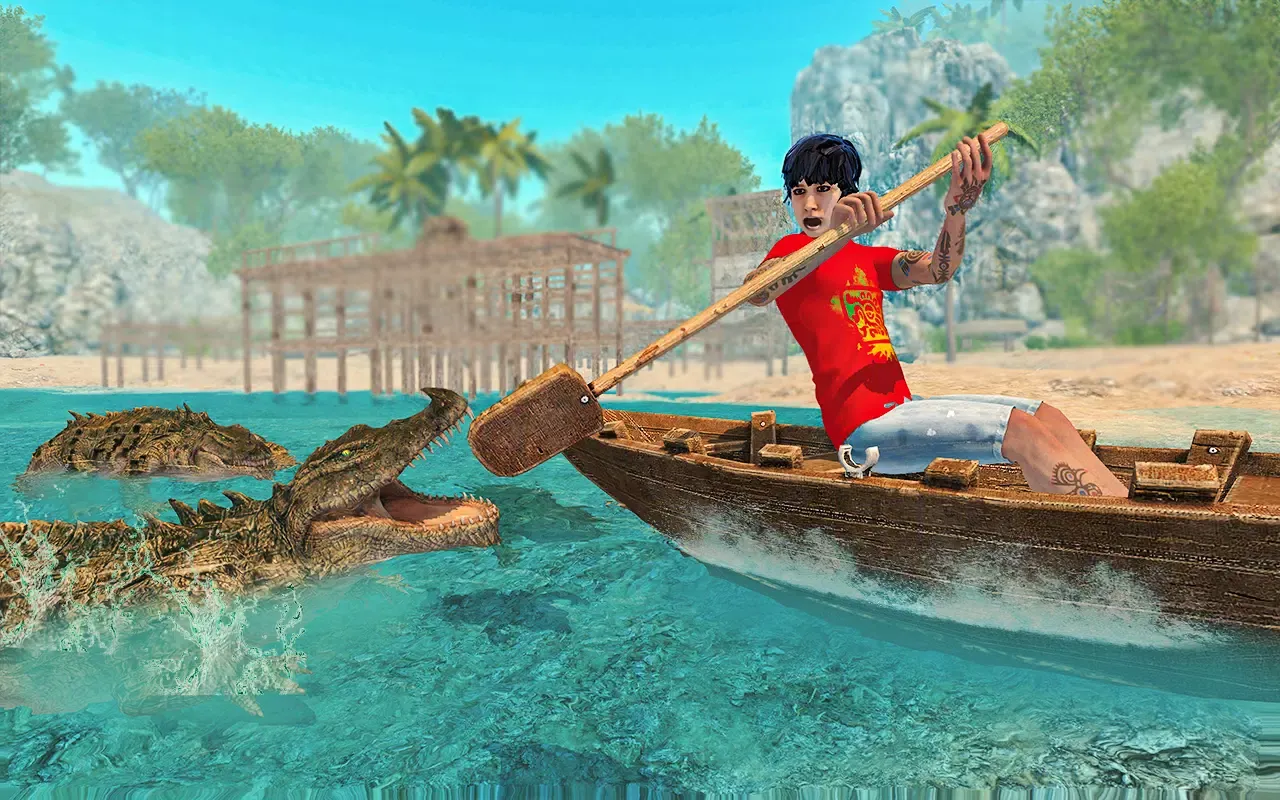 Wild Crocodile Attack Games Screenshots