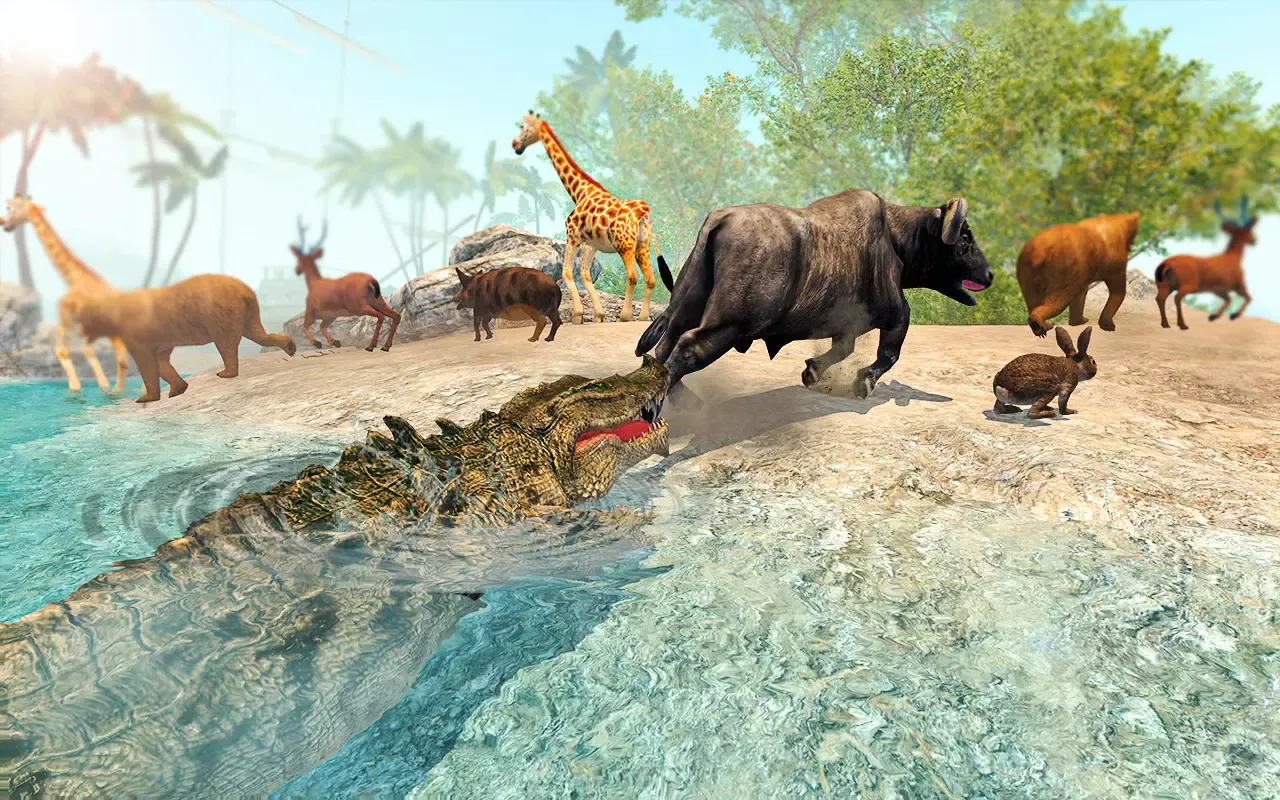 Wild Crocodile Attack Games Screenshots