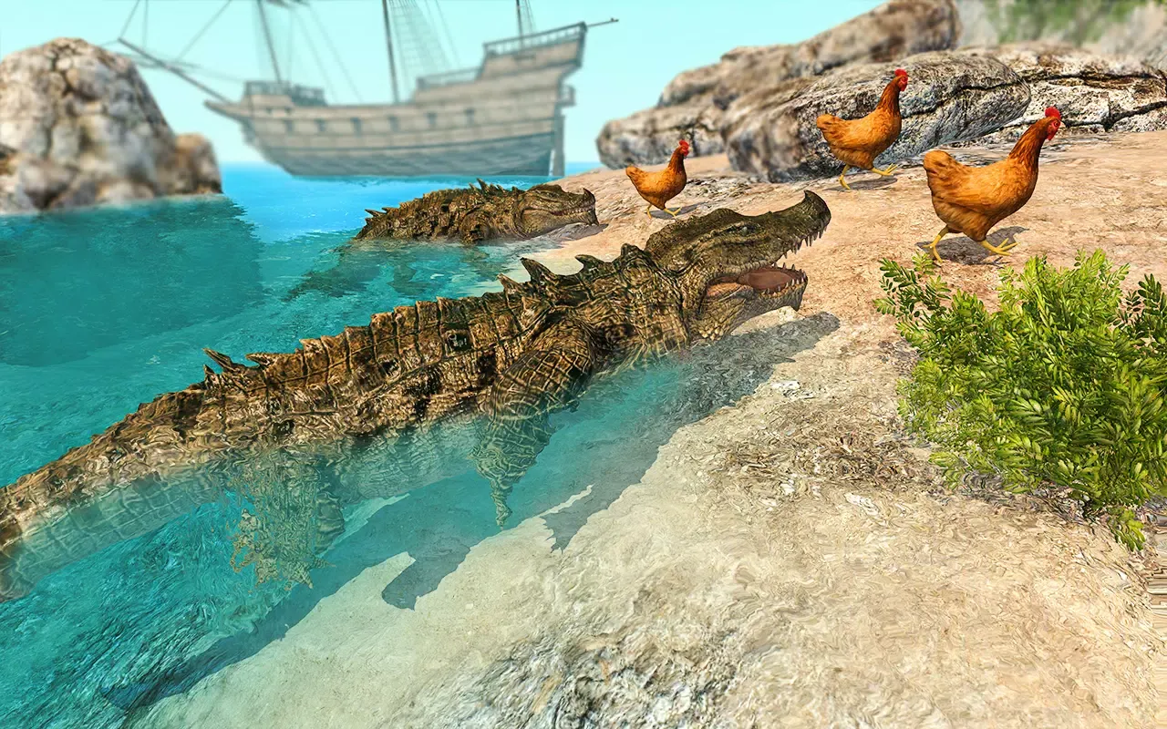 Wild Crocodile Attack Games Screenshots