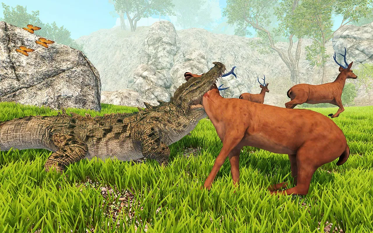 Wild Crocodile Attack Games Screenshots