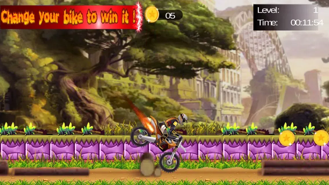 Dirt Motor bike Racing 2D Ekran Görüntüleri
