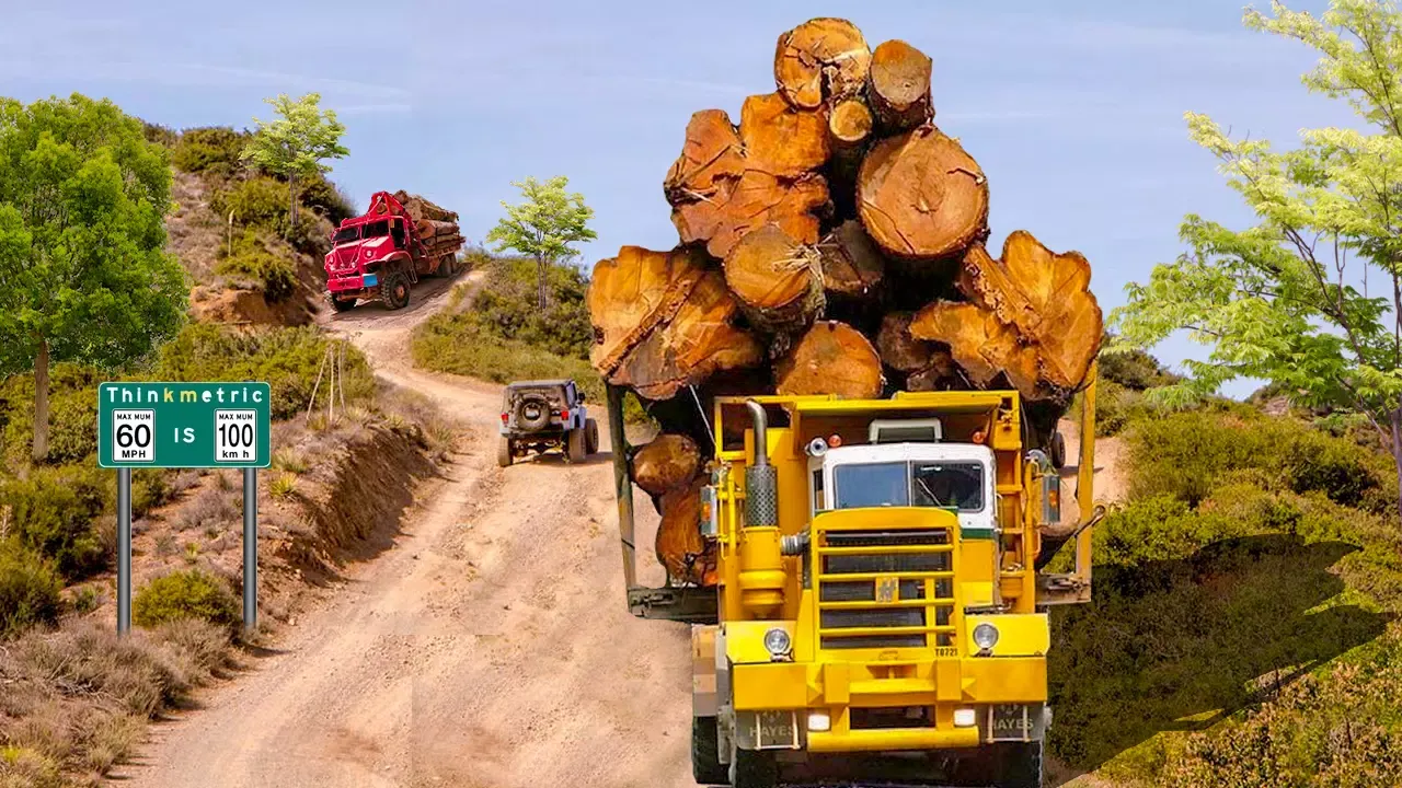 Offroad Logging Truck Games 3D Ekran Görüntüleri