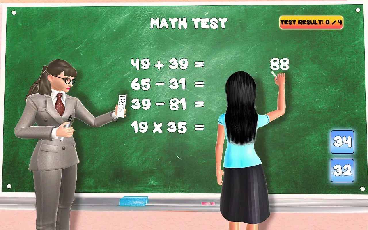 Captures d'écran de High School Life Teacher Games