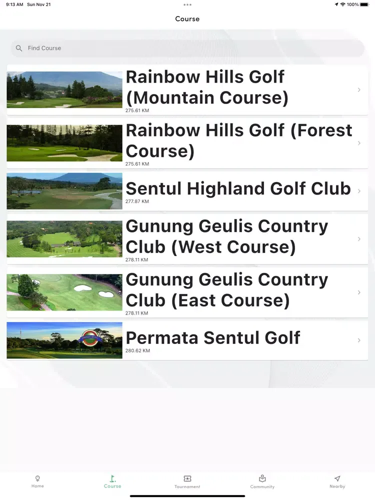 My Golf Statistic MGS iPad  Screenshots
