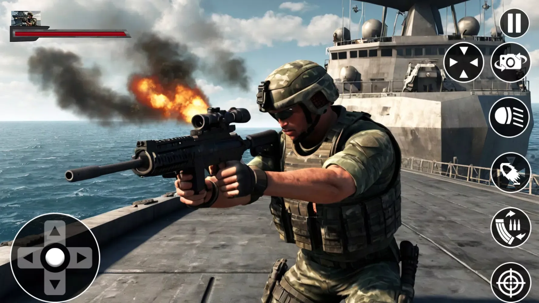 Commando Battle Strike Games X应用截图