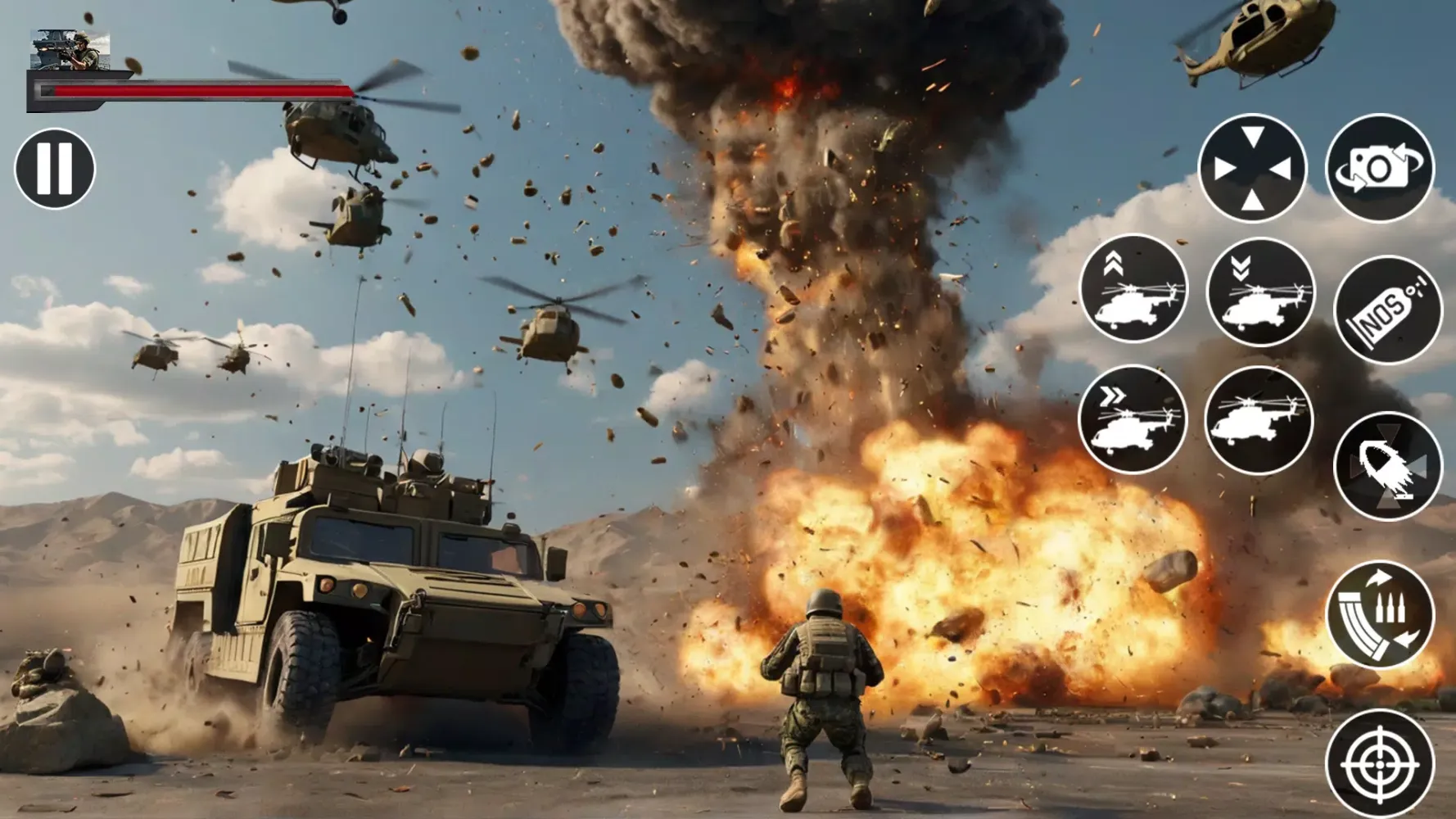 Commando Battle Strike Games X应用截图