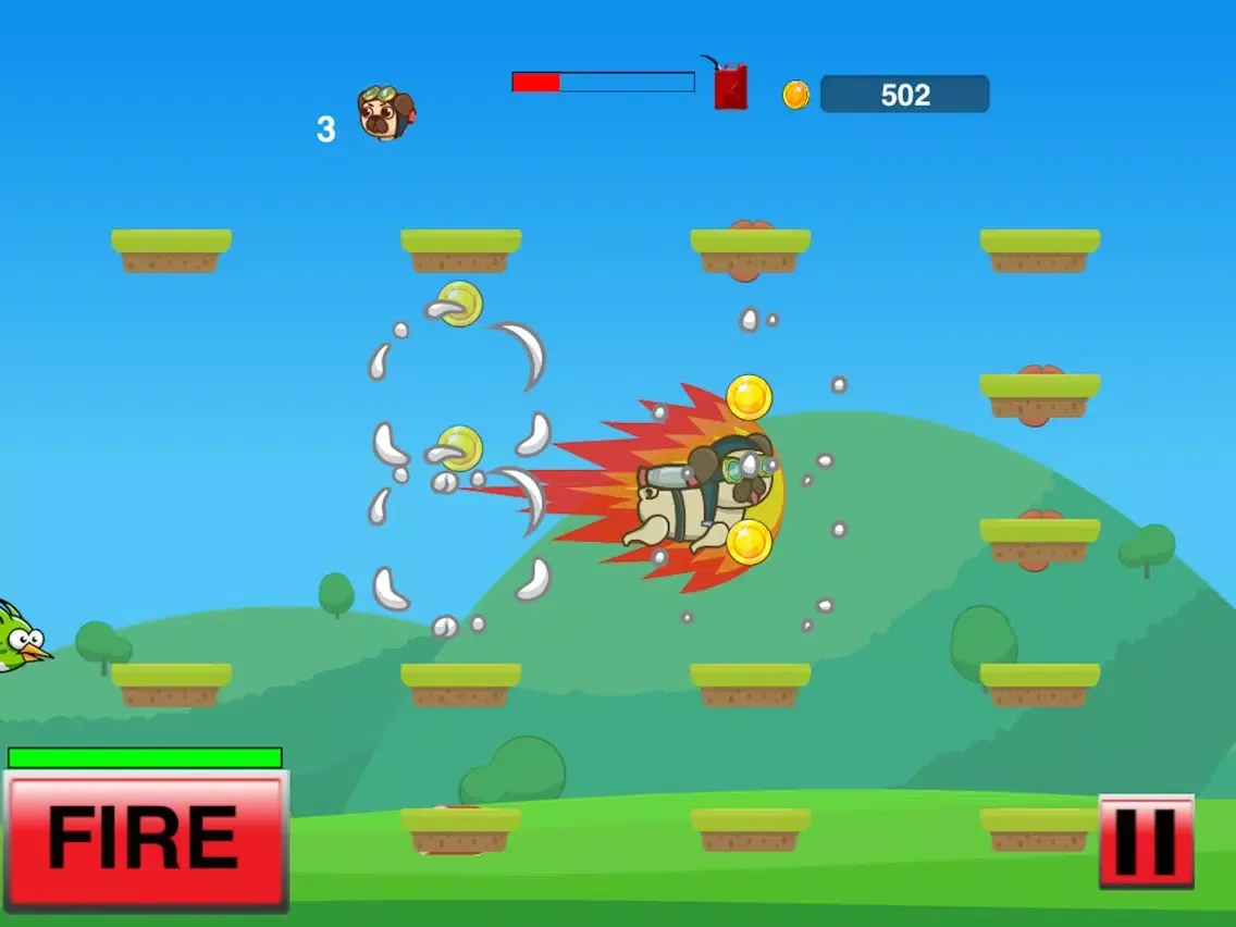 Tangkapan skrin Woof Riders iPad 