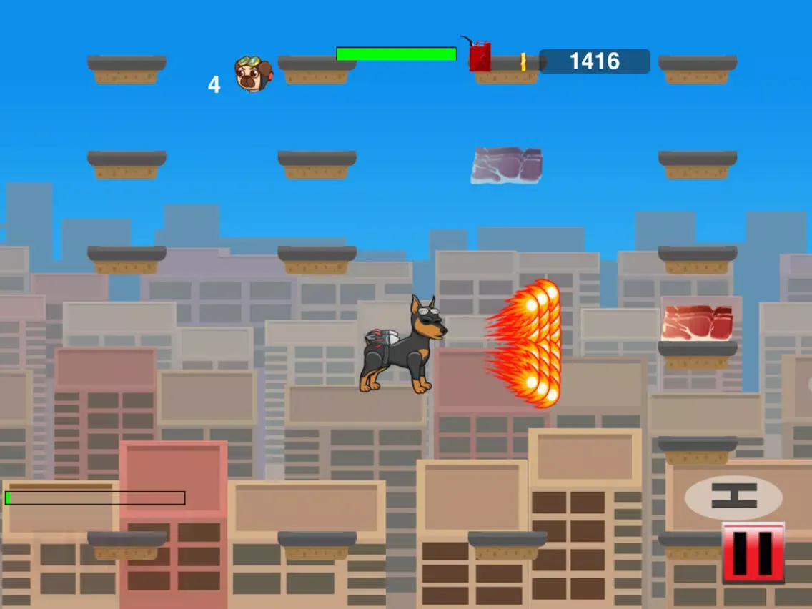Tangkapan skrin Woof Riders iPad 