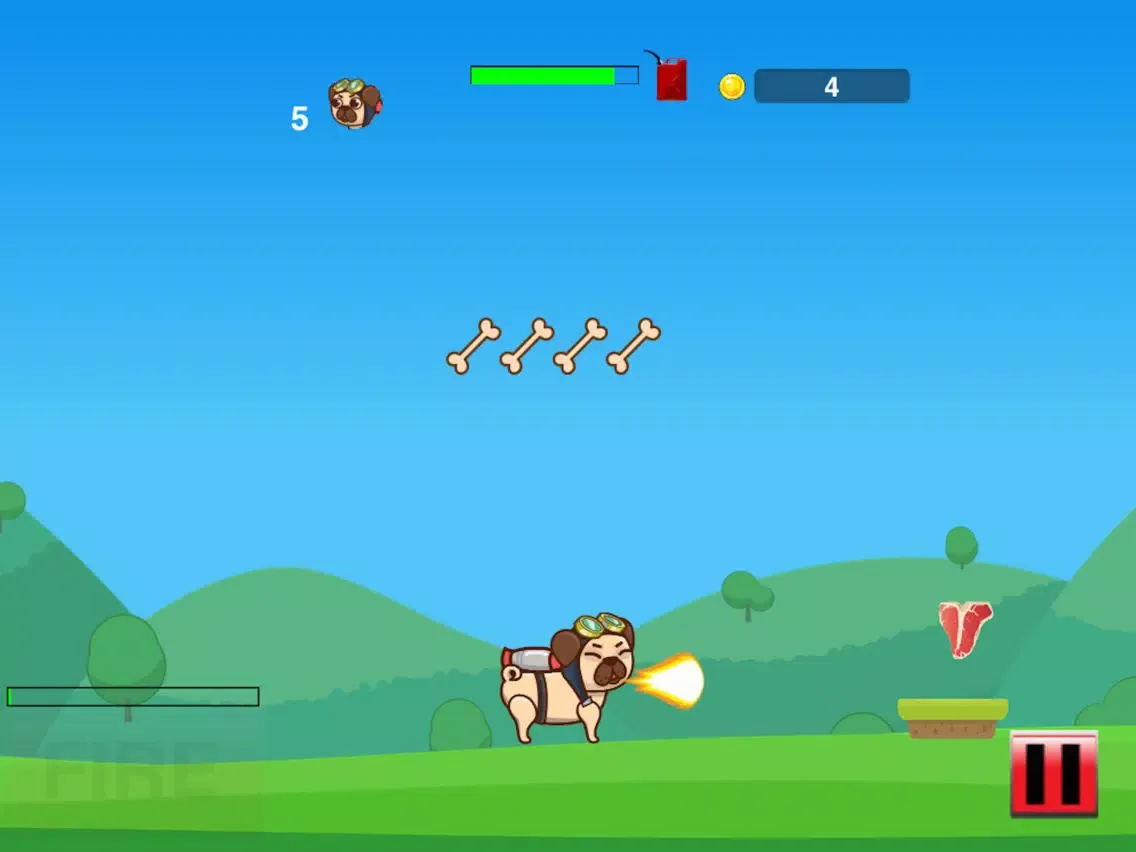 Tangkapan skrin Woof Riders iPad 